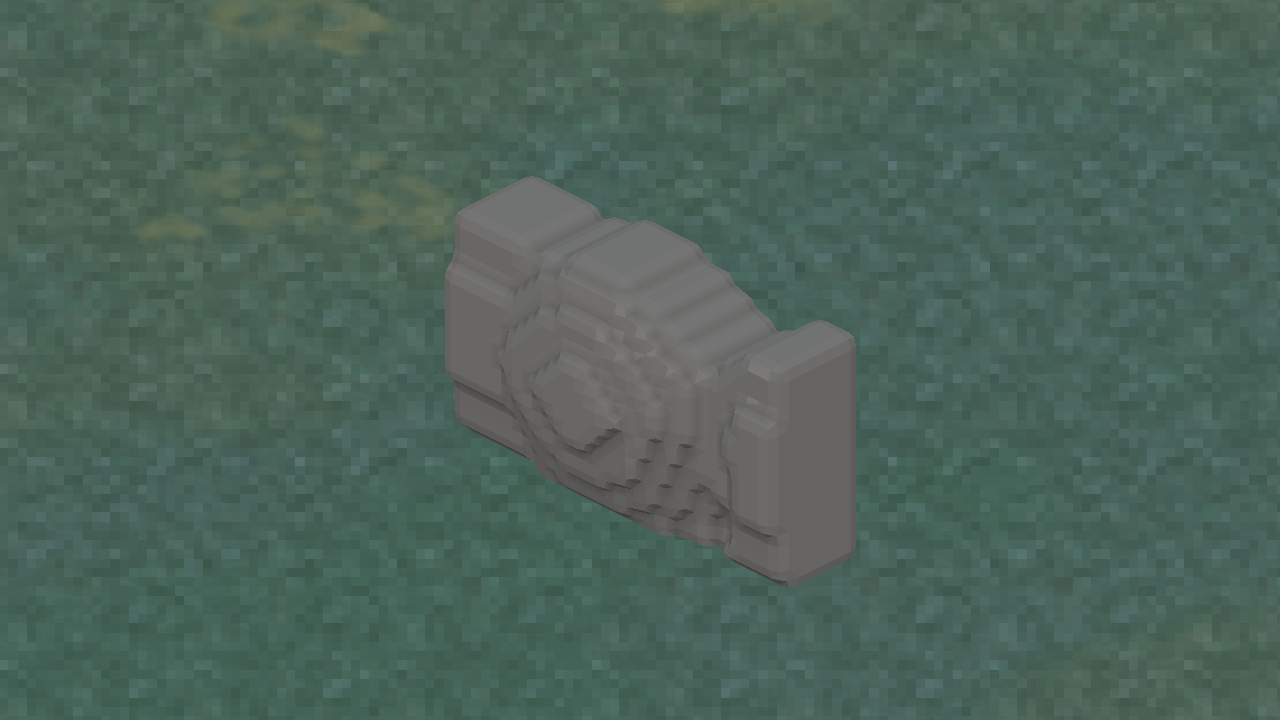 In-game view of Cliff Trim Straight C.