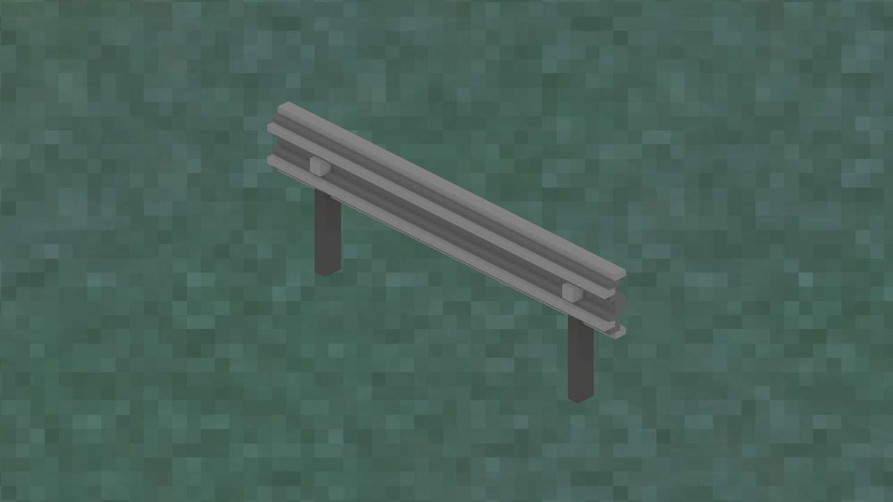 In-game view of Metal Guardrail.
