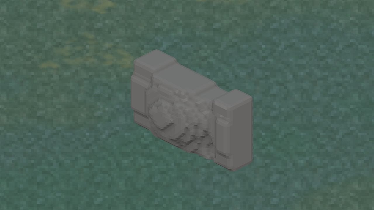 In-game view of Cliff Trim Diagonal.