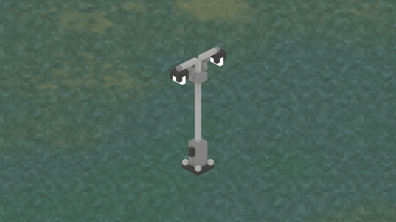 In-game view of Streetlight - 2 Fixtures.