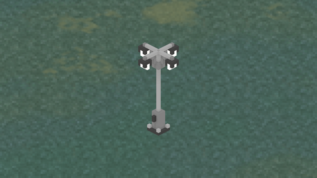 In-game view of Streetlight - 4 Fixtures.