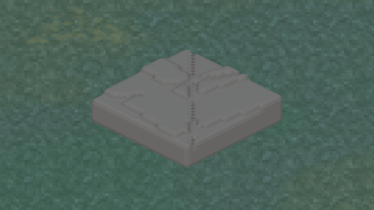 In-game view of Cliff Trim Slope Corner.