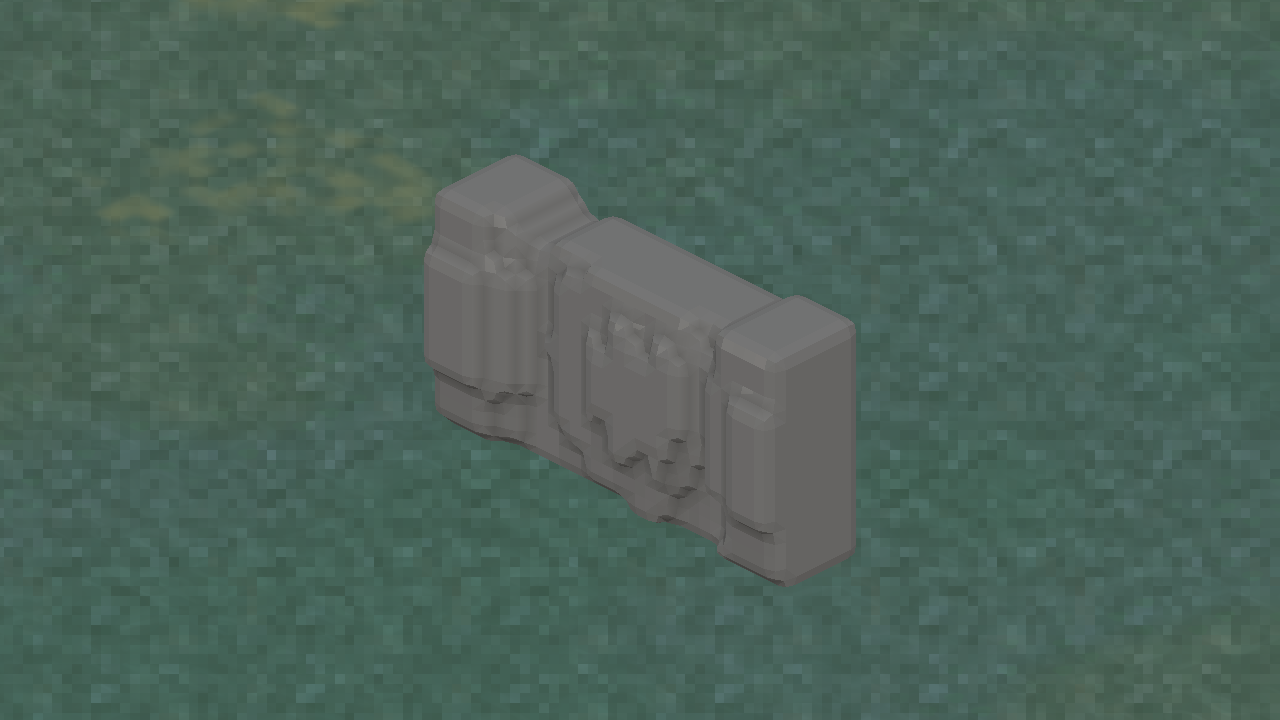 In-game view of Cliff Trim Transition Start.