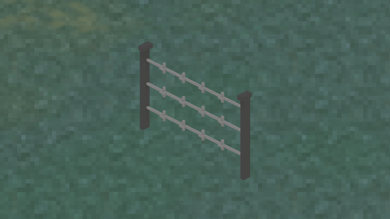 In-game view of Barbed-wire Fence.