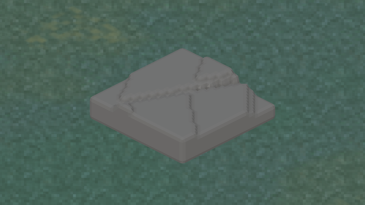 In-game view of Cliff Trim Slope Broad.